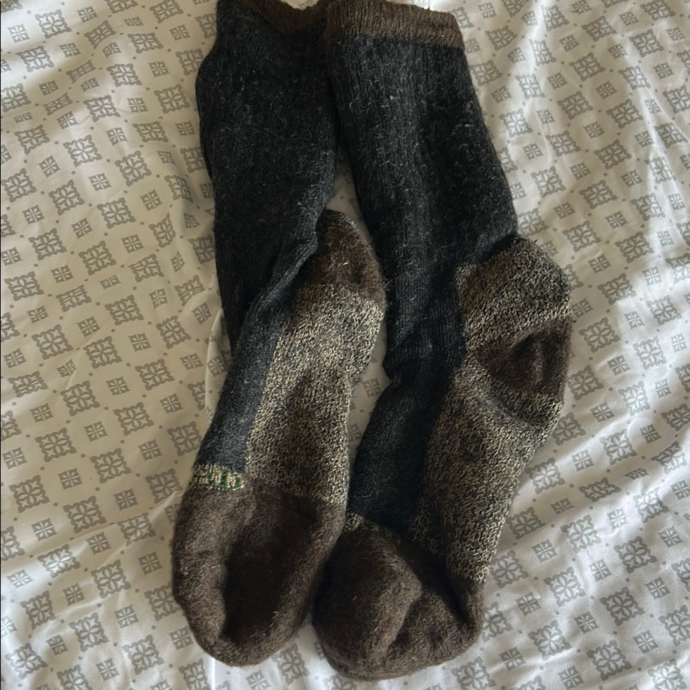 Men's Redhead Wool Brown and Black Outdoor Socks